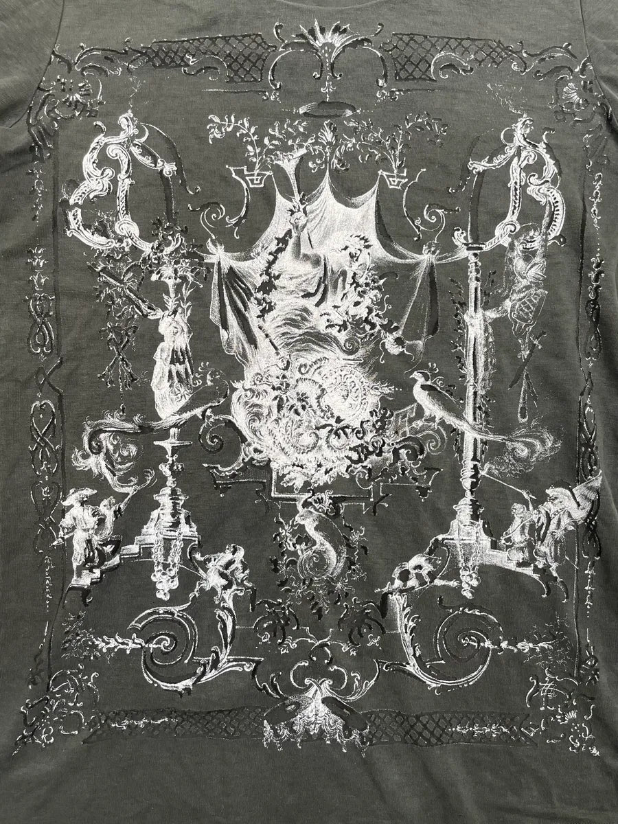 SS2010 Balenciaga Black Transparent Abstract Short Sleeves Top zTEBSoV 5
