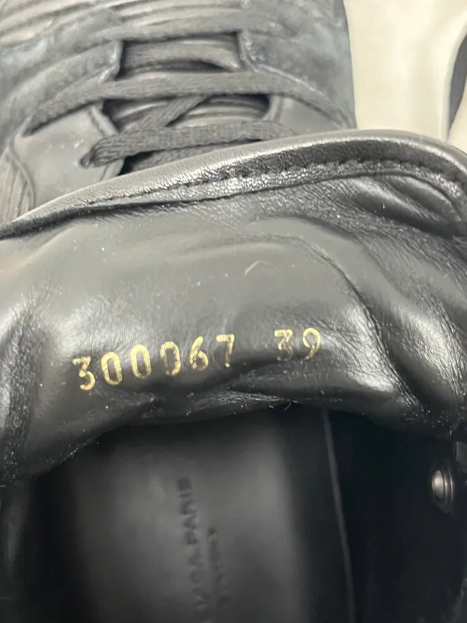 Balenciaga Monochrome Black High Leather Sneakers HpWMLGc 8