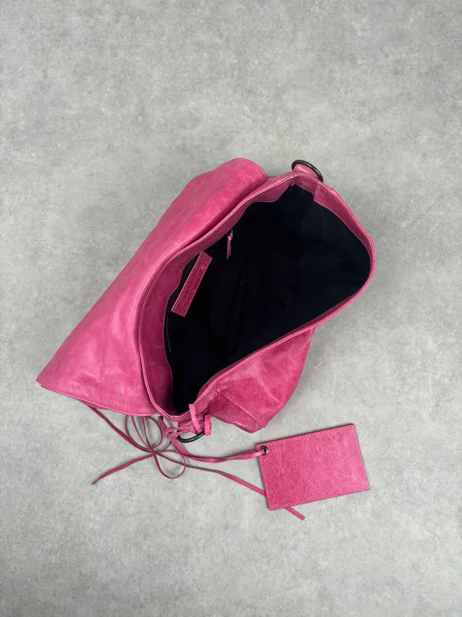 Balenciaga Moto City Messenger Studded Pink Bag pzvXRtx 16