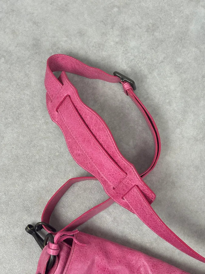 Balenciaga Moto City Messenger Studded Pink Bag pzvXRtx 14