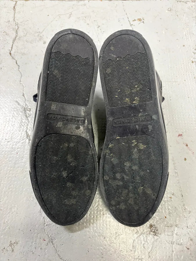 Balenciaga Grey Crackled Effect Leather High-Top Sneakers klEvLXJ 6