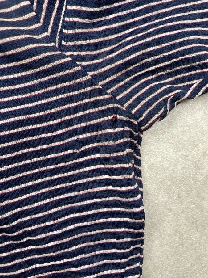 2000s Balenciaga Navy Striped Embroidered Longsleeve  hduzeZD 8