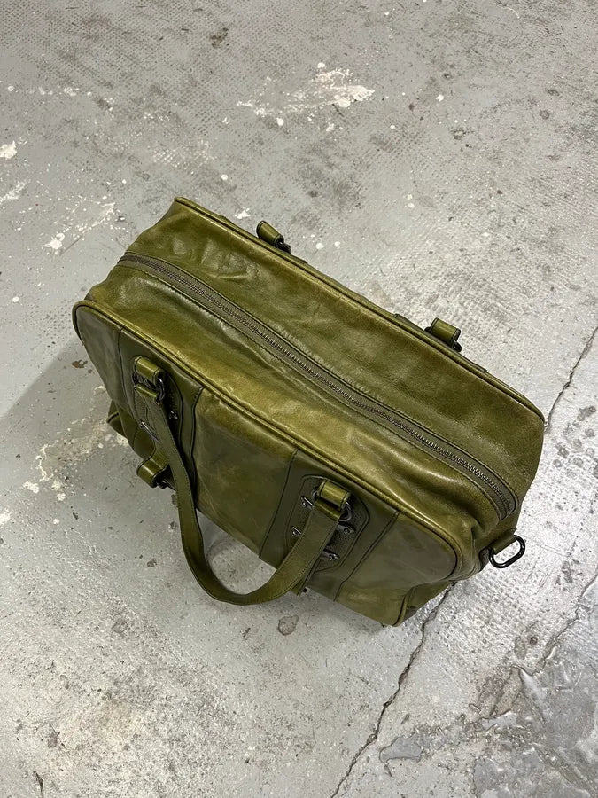 Balenciaga Olive Green Premium Leather Handle Bag (OS) xiObBSf 10