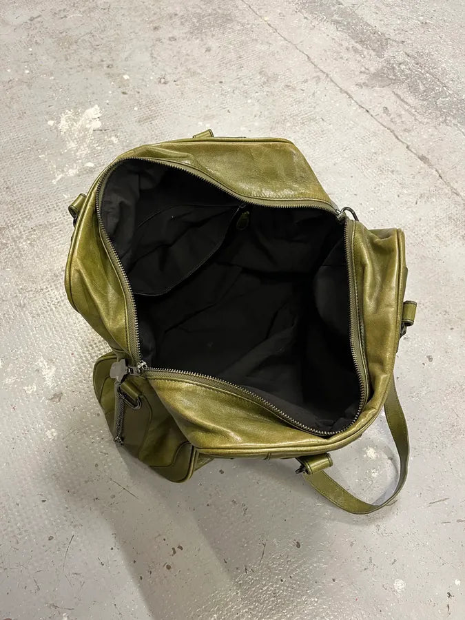 Balenciaga Olive Green Premium Leather Handle Bag (OS) xiObBSf 11