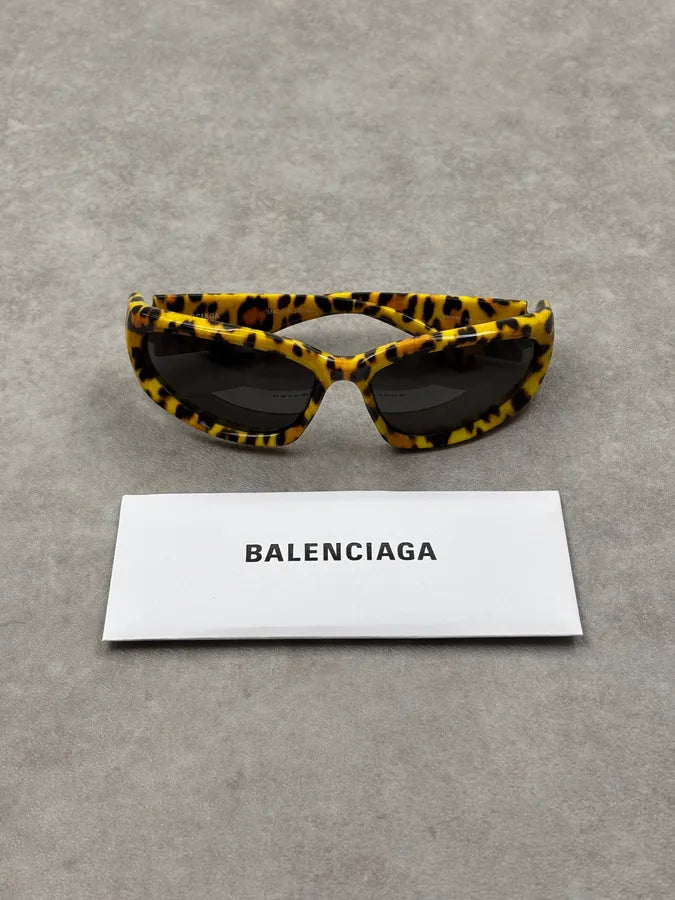 Balenciaga Oval 0157S Leopard Sunglasses  JakteYp 0