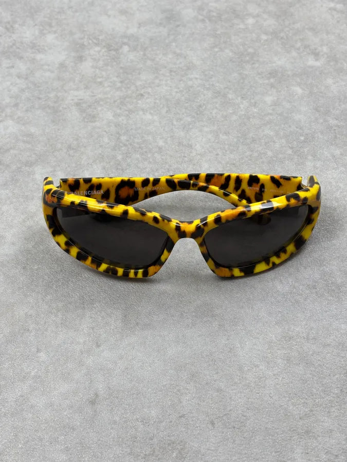 Balenciaga Oval 0157S Leopard Sunglasses  JakteYp 4