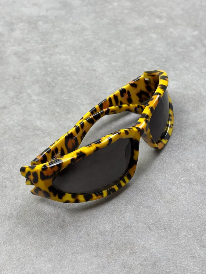 Balenciaga Oval 0157S Leopard Sunglasses  JakteYp 5