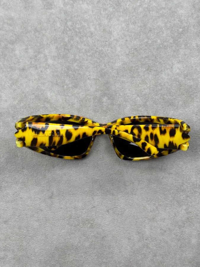 Balenciaga Oval 0157S Leopard Sunglasses  JakteYp 10