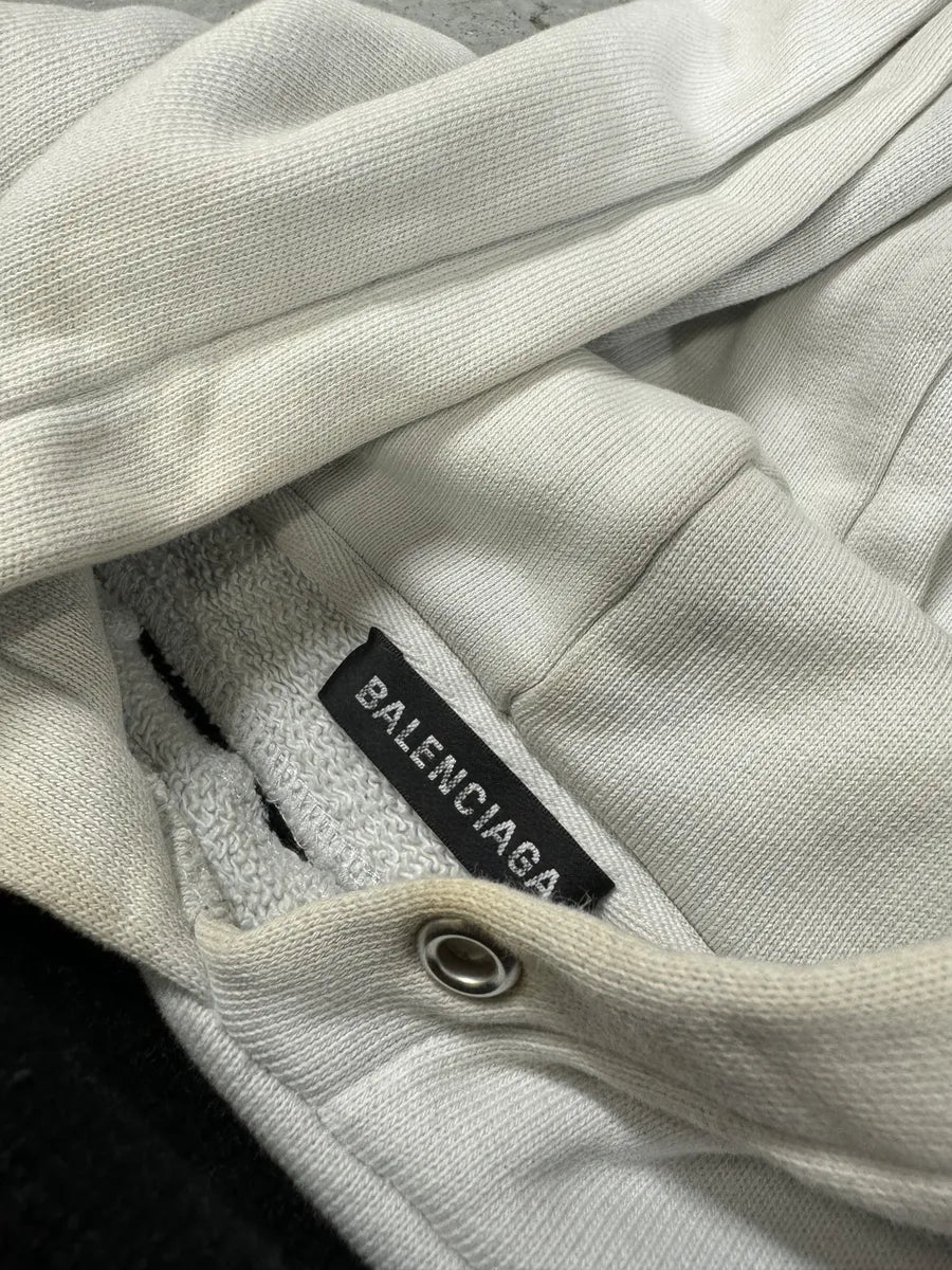 Balenciaga Oversized Logo-Jacquard Wool & Cotton Jersey Hoodie (L/XL) 6