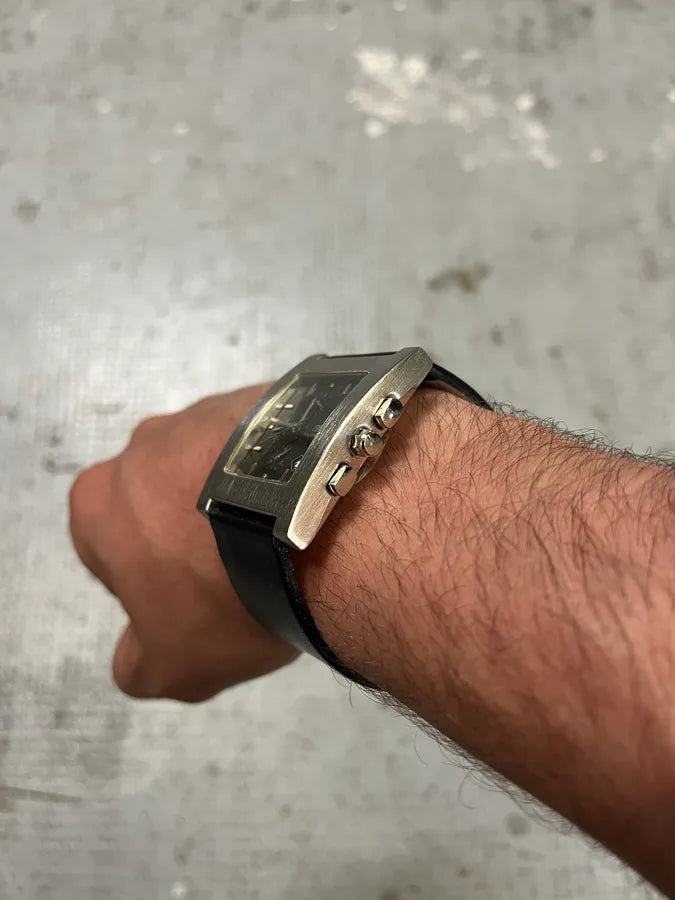 Balenciaga Paris Black Leather Minimalist Watch (OS) FAqvoxg 4