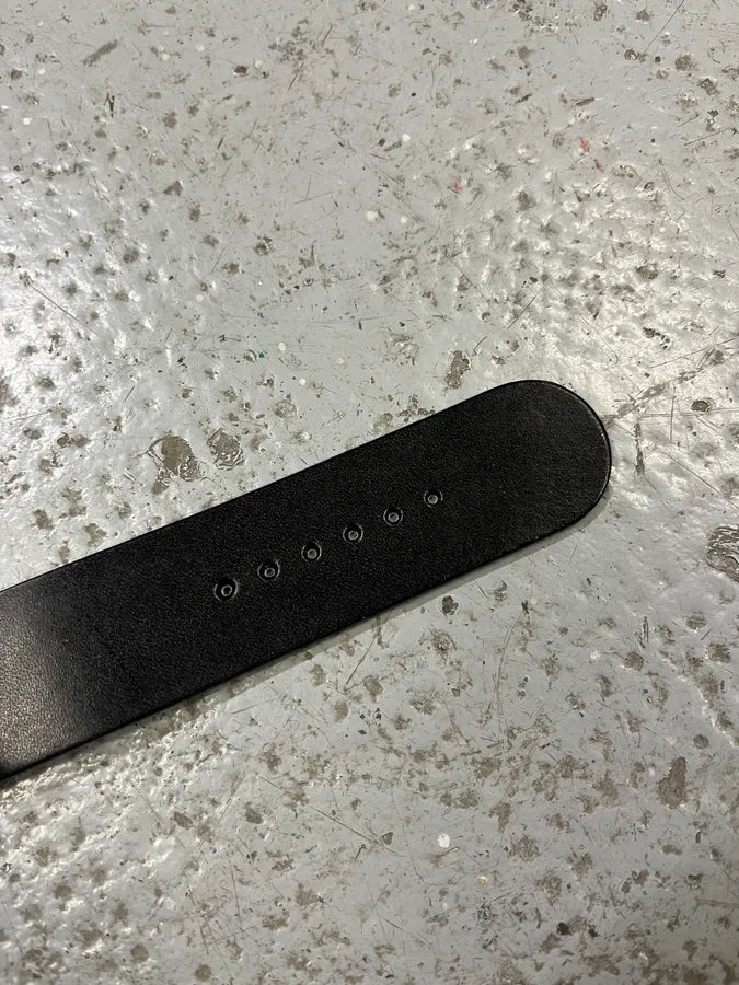 Balenciaga Paris Black Leather Minimalist Watch (OS) FAqvoxg 7