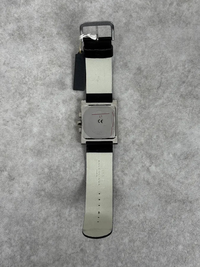 Balenciaga Paris Black Leather Minimalist Watch cCGoZwb 3