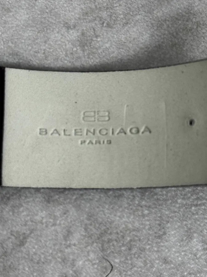Balenciaga Paris Black Leather Minimalist Watch cCGoZwb 8