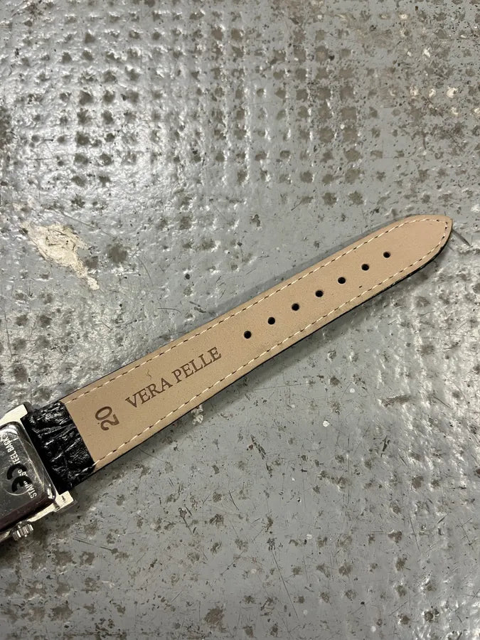 Balenciaga Paris Black Leather Premium Watch (OS) OKCpwCw 11