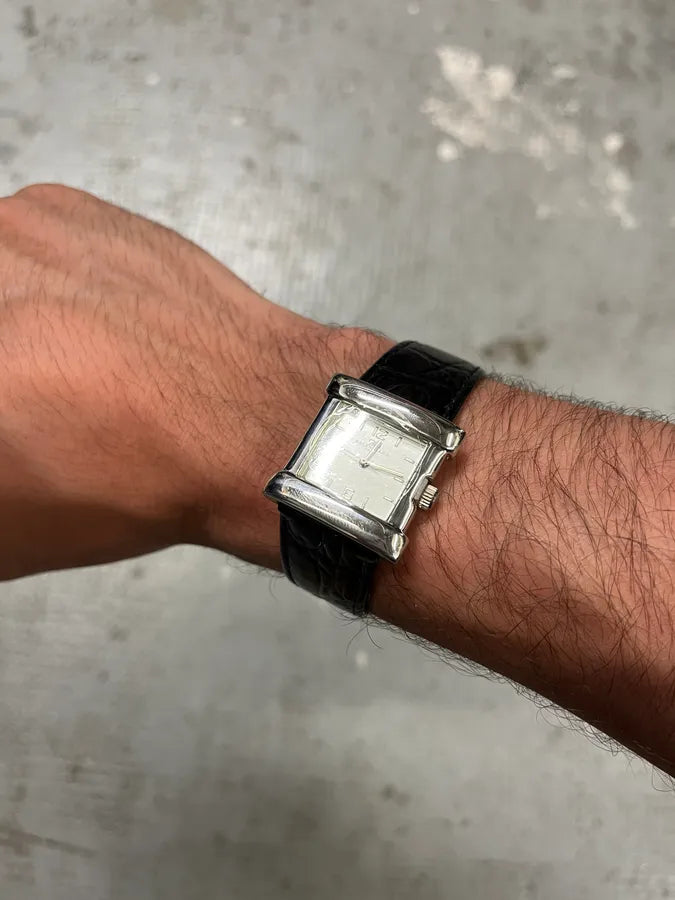 Balenciaga Paris Black Leather Premium Watch (OS) OKCpwCw 2