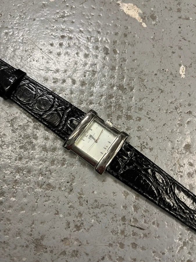 Balenciaga Paris Black Leather Premium Watch (OS) OKCpwCw 6