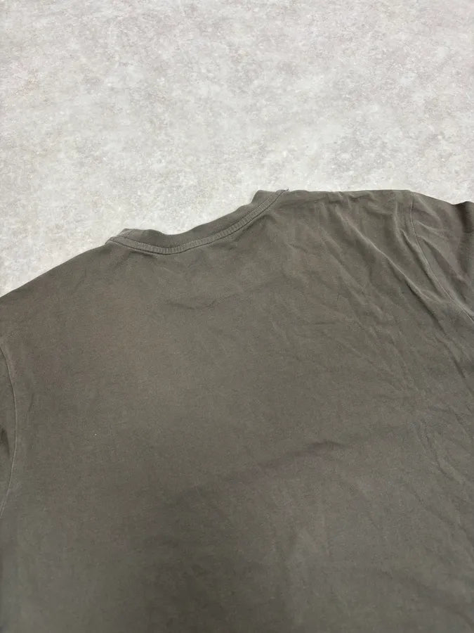 Balenciaga Paris Olive Green Painted Abstract T-Shirt epSSqqP 6