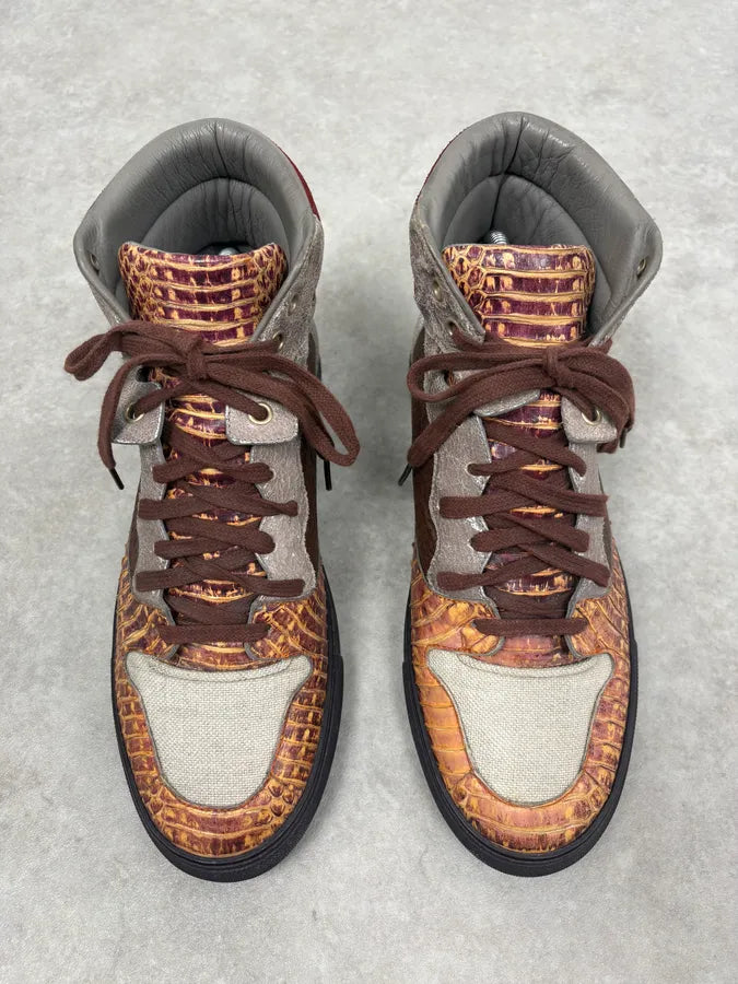 Balenciaga Python Leather High Hybrid Sneakers NcToSMk 1