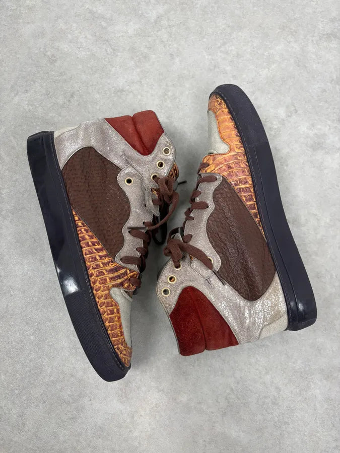 Balenciaga Python Leather High Hybrid Sneakers NcToSMk 5
