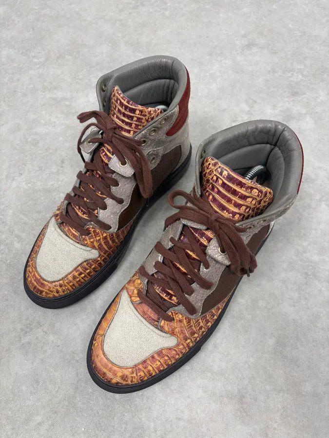 Balenciaga Python Leather High Hybrid Sneakers NcToSMk 2