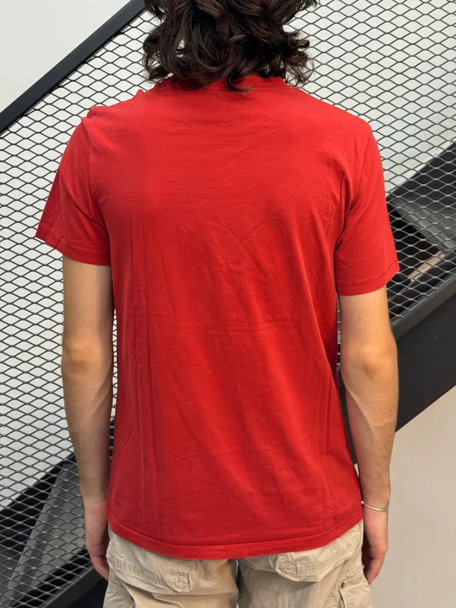 SS2015 Balenciaga Red Abstract Stripe T-Shirt xeAmrtR 2