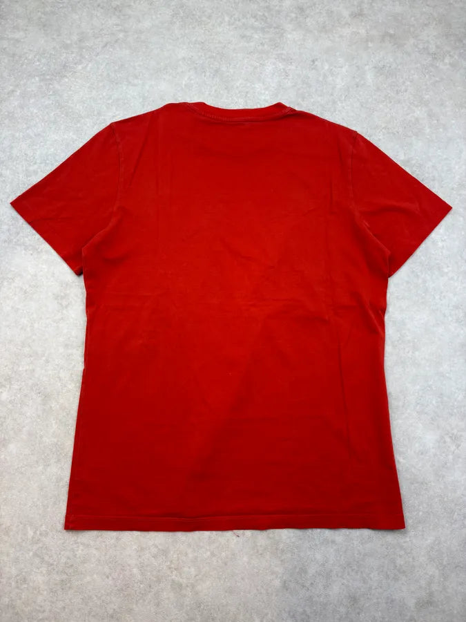 SS2015 Balenciaga Red Abstract Stripe T-Shirt xeAmrtR 5