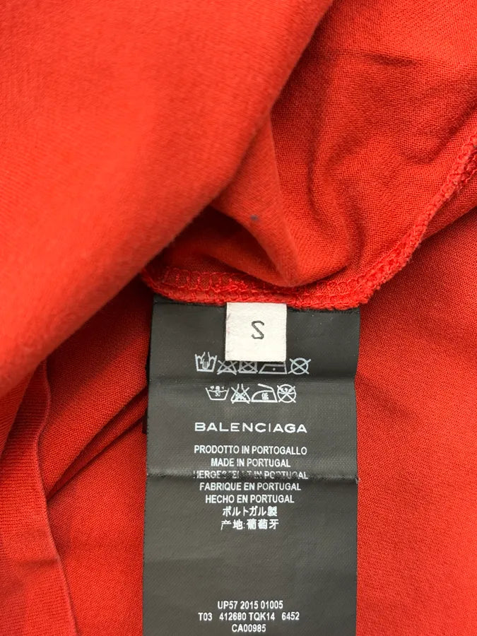 SS2015 Balenciaga Red Abstract Stripe T-Shirt xeAmrtR 7
