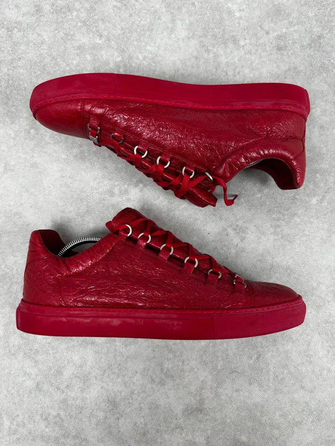 Balenciaga Arena Red Low Sneakers eAYTrEi 3