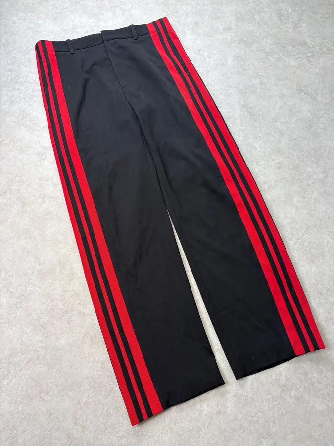 Balenciaga Red & Black Stripped Classy Pants XIhkcfw 4