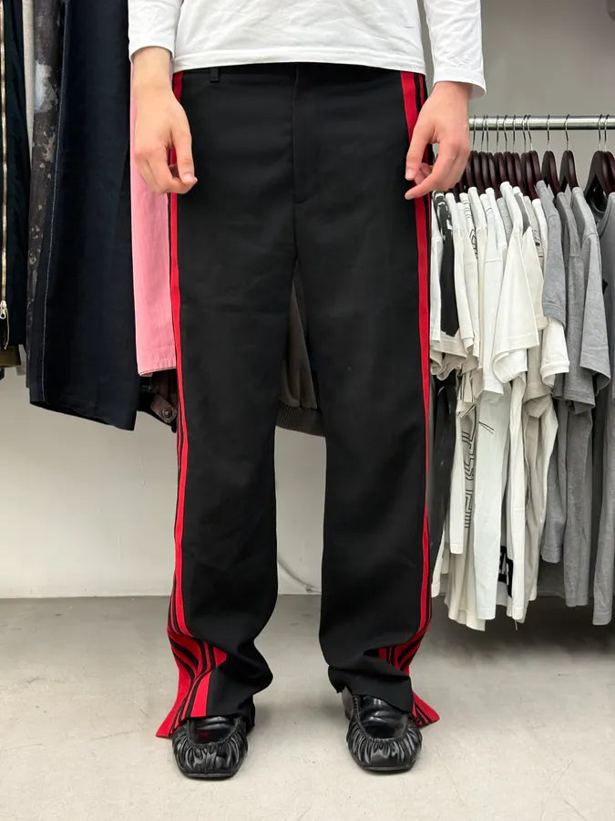 Balenciaga Red & Black Stripped Classy Pants XIhkcfw 1