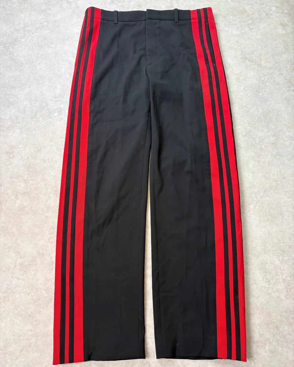 Balenciaga Red & Black Stripped Classy Pants XIhkcfw 0