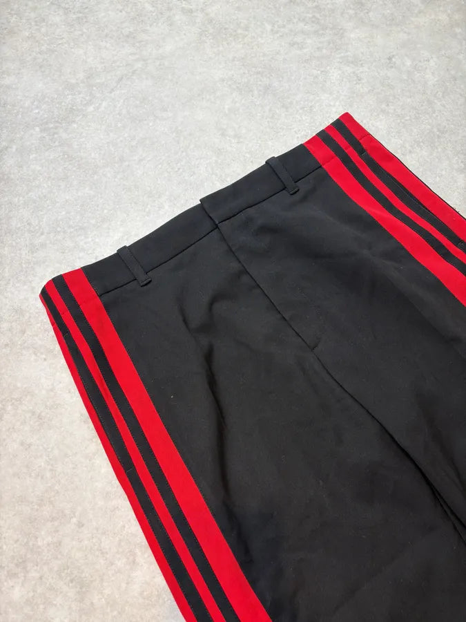 Balenciaga Red & Black Stripped Classy Pants XIhkcfw 5