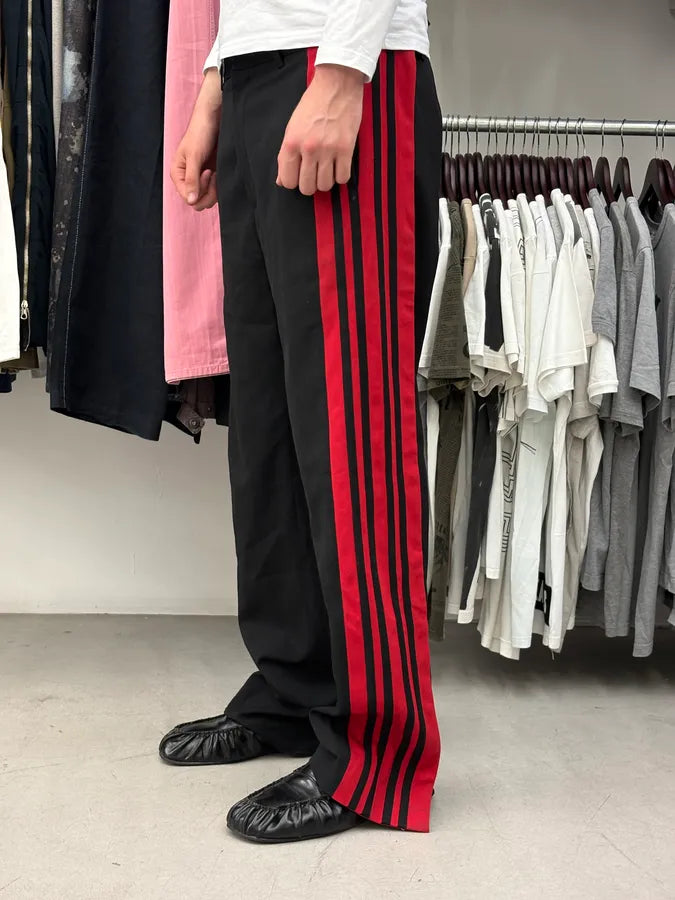 Balenciaga Red & Black Stripped Classy Pants XIhkcfw 2