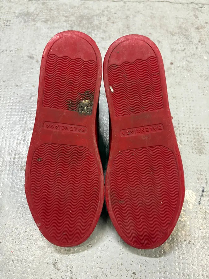 Balenciaga Arena Red High Leather Sneakers mDpOZRs 6