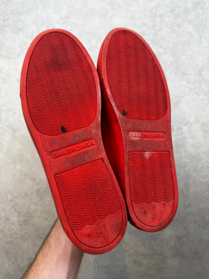 Balenciaga Red Orange Arena Low Sneakers WemlVop 5