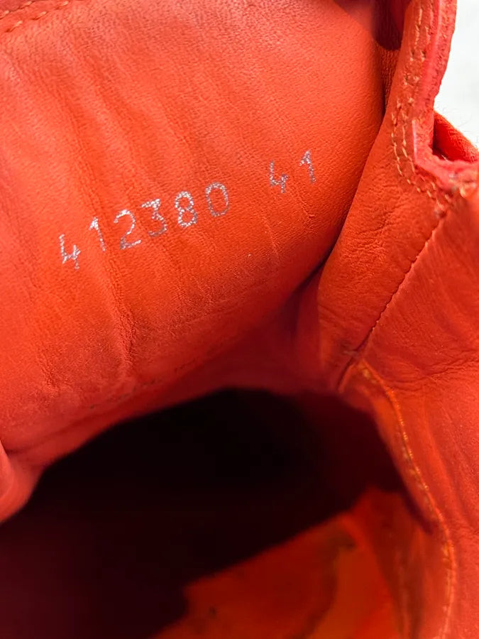 Balenciaga Red Orange Arena Low Sneakers WemlVop 8