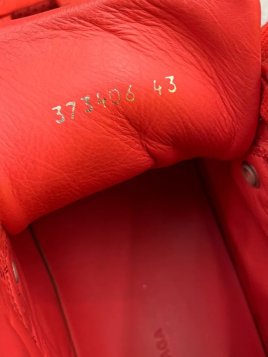 Balenciaga Red Mesh Perforated High-Top Sneakers hjFKwUm 6