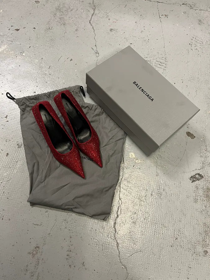 Balenciaga Red Strass Heels xXBjabH 1