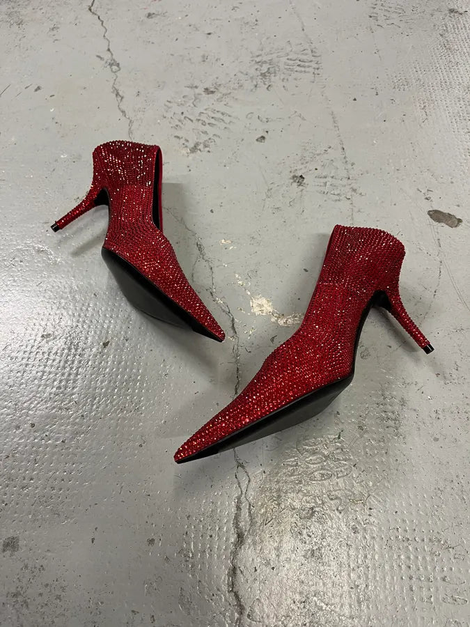 Balenciaga Red Strass Heels xXBjabH 3