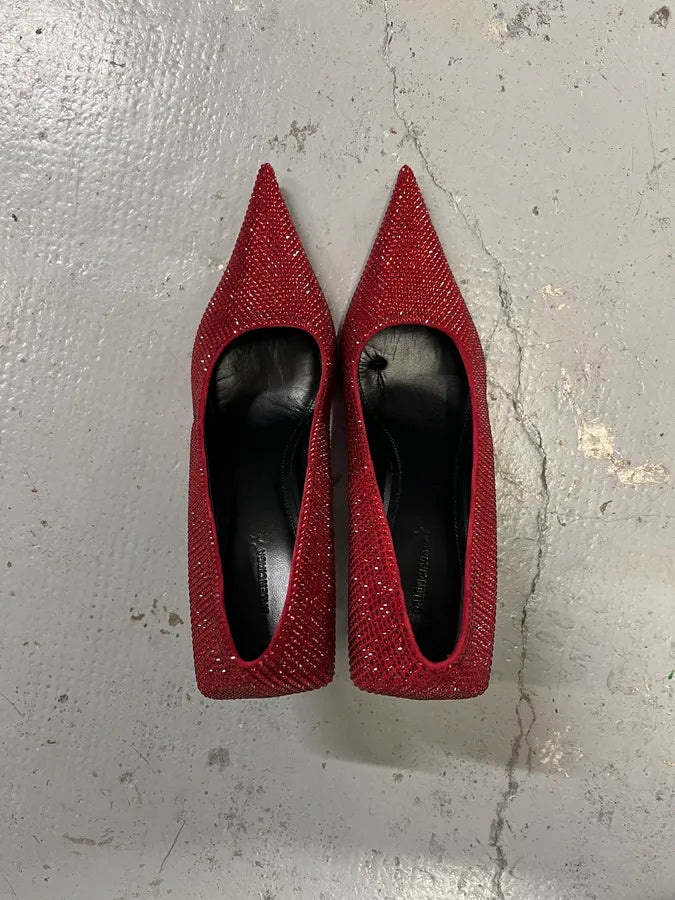Balenciaga Red Strass Heels xXBjabH 4