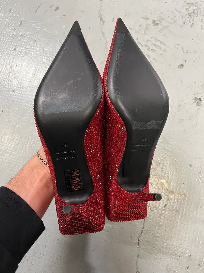 Balenciaga Red Strass Heels xXBjabH 6