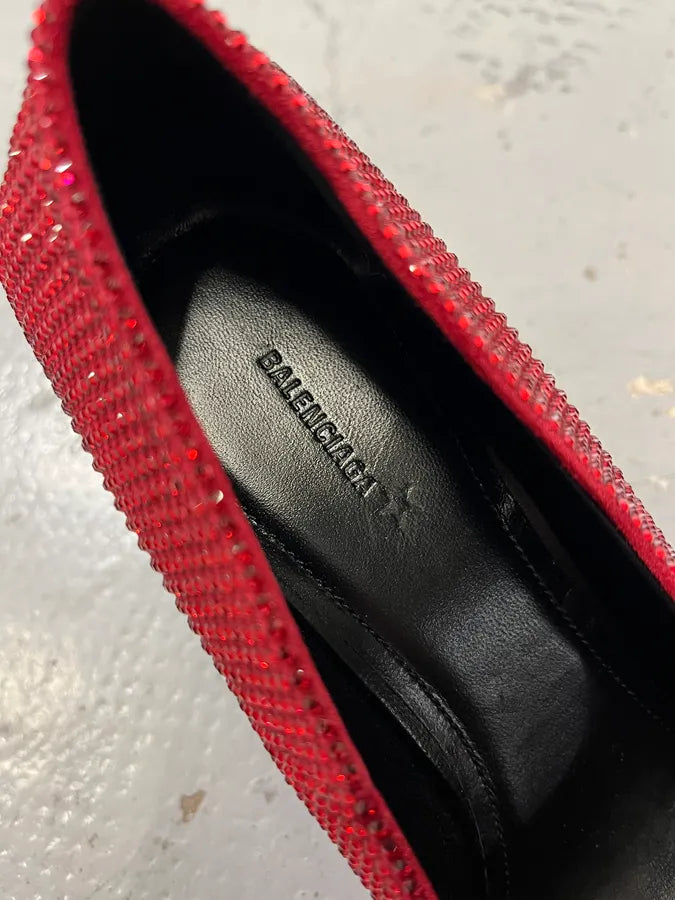 Balenciaga Red Strass Heels xXBjabH 8