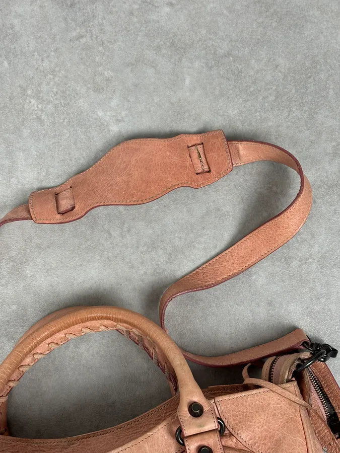 Balenciaga City Rose Leather Work Handle Bag TmsQOuS 16