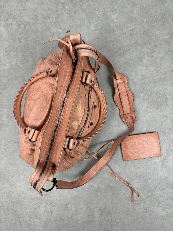Balenciaga City Rose Leather Work Handle Bag TmsQOuS 14