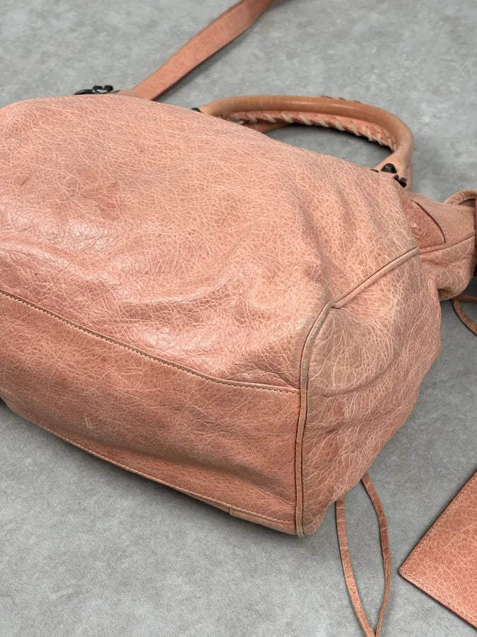 Balenciaga City Rose Leather Work Handle Bag TmsQOuS 9