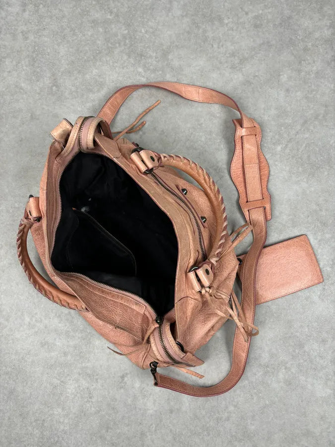 Balenciaga City Rose Leather Work Handle Bag TmsQOuS 17