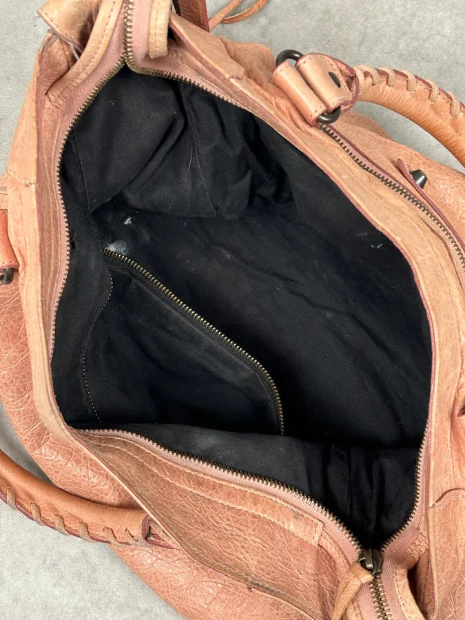 Balenciaga City Rose Leather Work Handle Bag TmsQOuS 18
