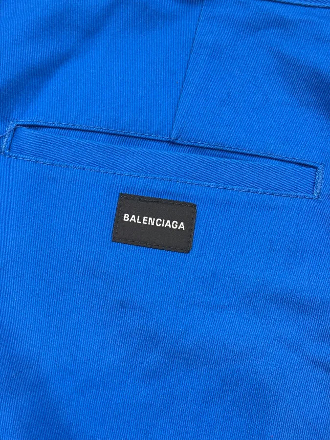SS2020 Balenciaga Royal Blue Long Baggy Shorts bMQYefg 7