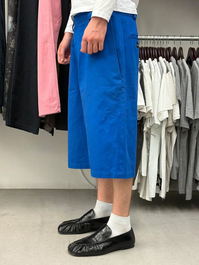 SS2020 Balenciaga Royal Blue Long Baggy Shorts bMQYefg 2
