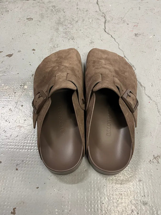 Balenciaga Sunday Light Brown Mule Shoes uFTrZfQ 6